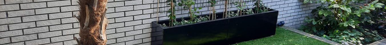 Krukor i pulverlackerat stål Krukor i pulverlackerat stål