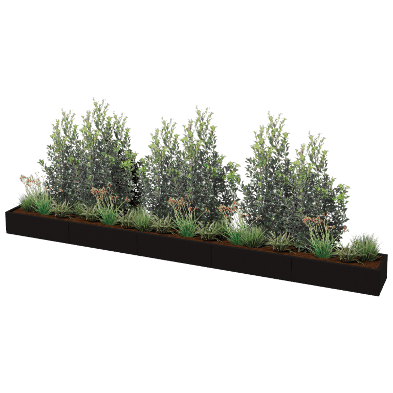 Kruka i pulverlackerat stål Texas xxl 500 x 50 cm