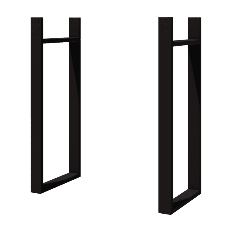 Svart vertikala krukor 80 cm