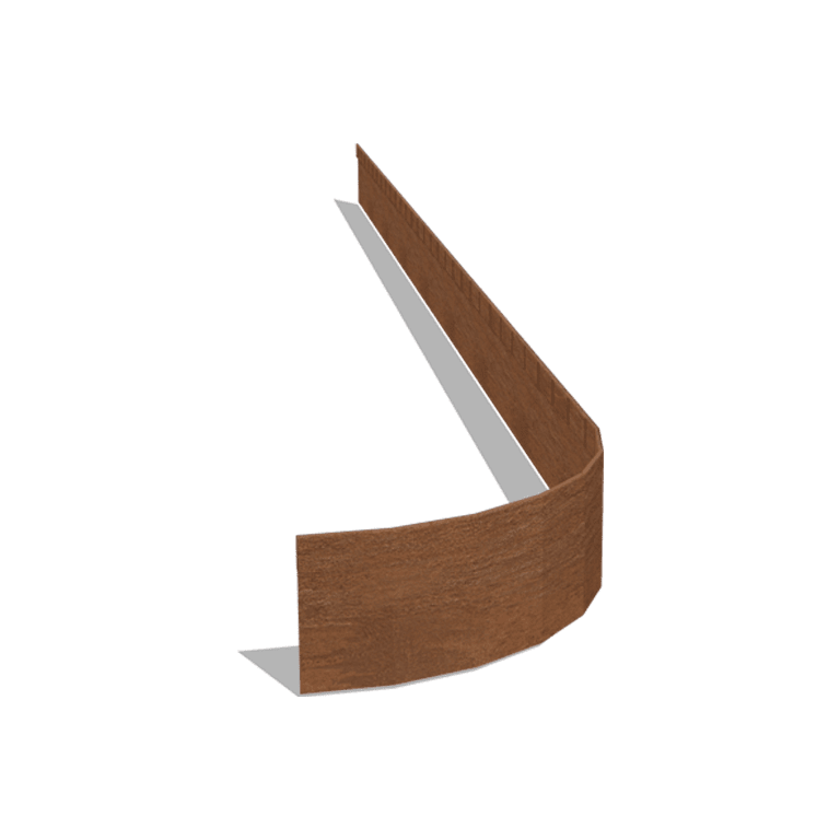Trädgårdskant tillplanad cortenstål FLEX 13 cm (längd 240 cm)