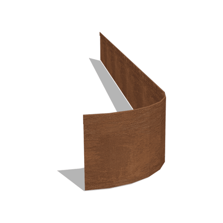 Trädgårdskant tillplanad cortenstål FLEX 23 cm (längd 240 cm)