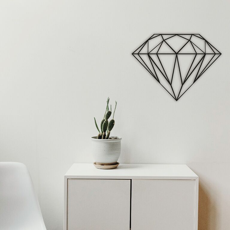 Diamant Väggdekoration av metall *OP=OP