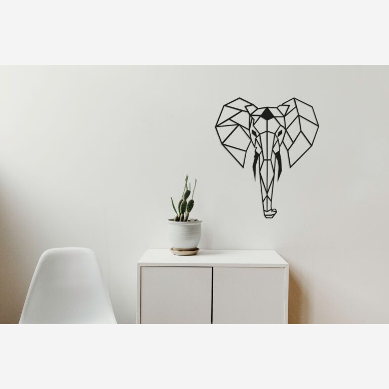 Elefant Väggdekoration i metall 2.0