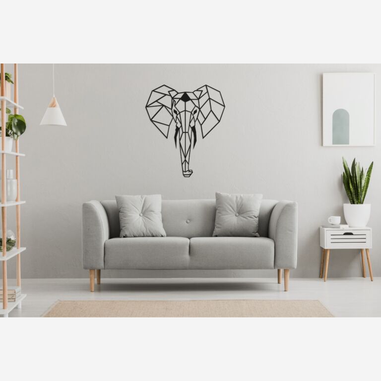 Elefant Väggdekoration i metall 2.0