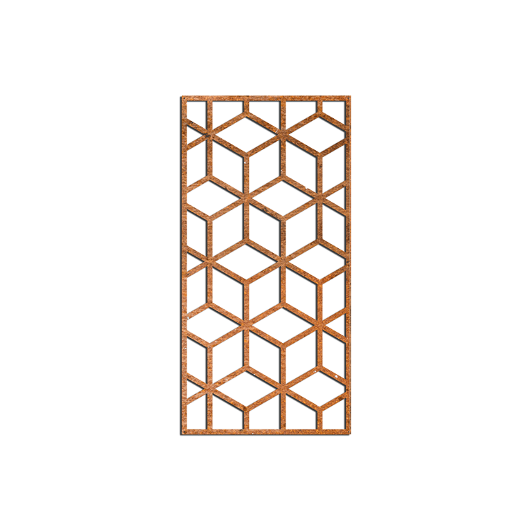 Geometriska figurer Väggdekoration av cortenstål 2.0