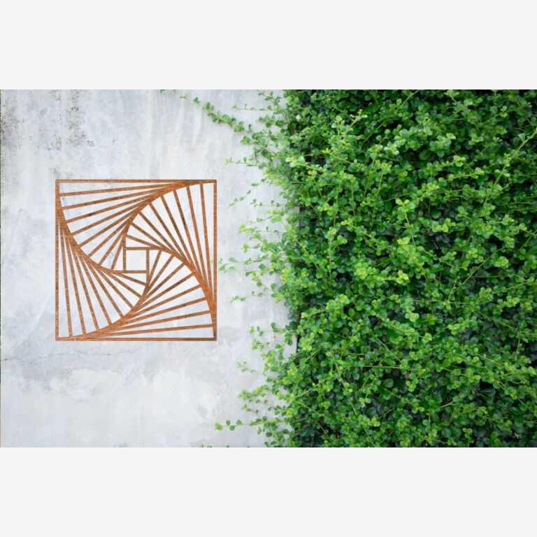 Geometriska figurer Väggdekoration av cortenstål 3.0