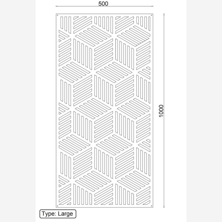 Geometriska figurer Väggdekoration av cortenstål 1.0 *OP=OP