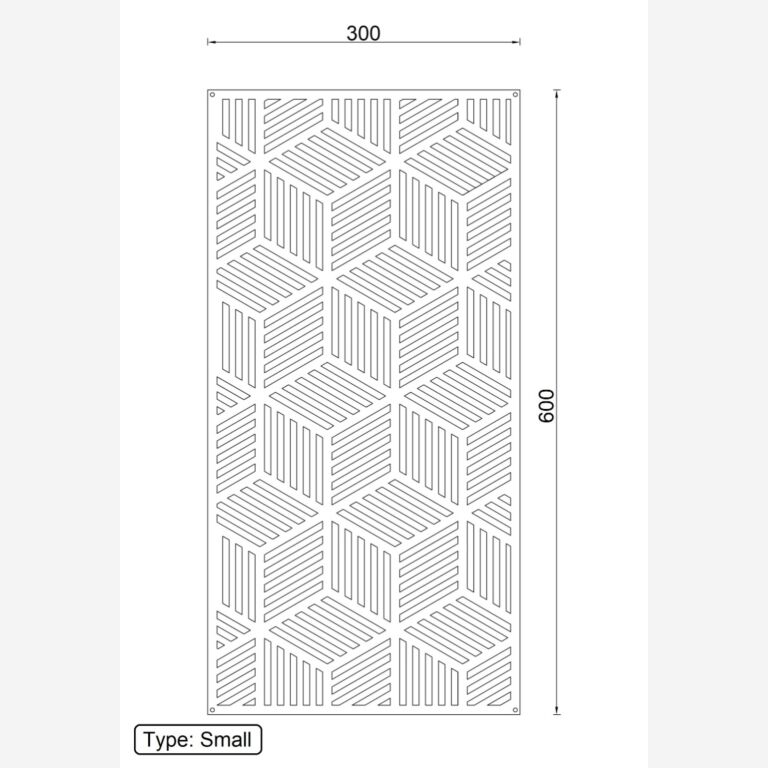 Geometriska figurer Väggdekoration av cortenstål 1.0 *OP=OP