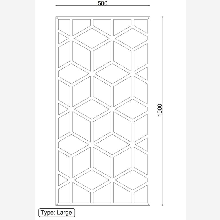 Geometriska figurer Väggdekoration i metall 2.0