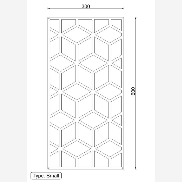 Geometriska figurer Väggdekoration i metall 2.0