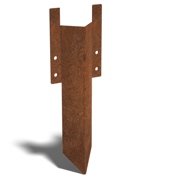 Jordankare kort cortenstål 12 - 15 cm