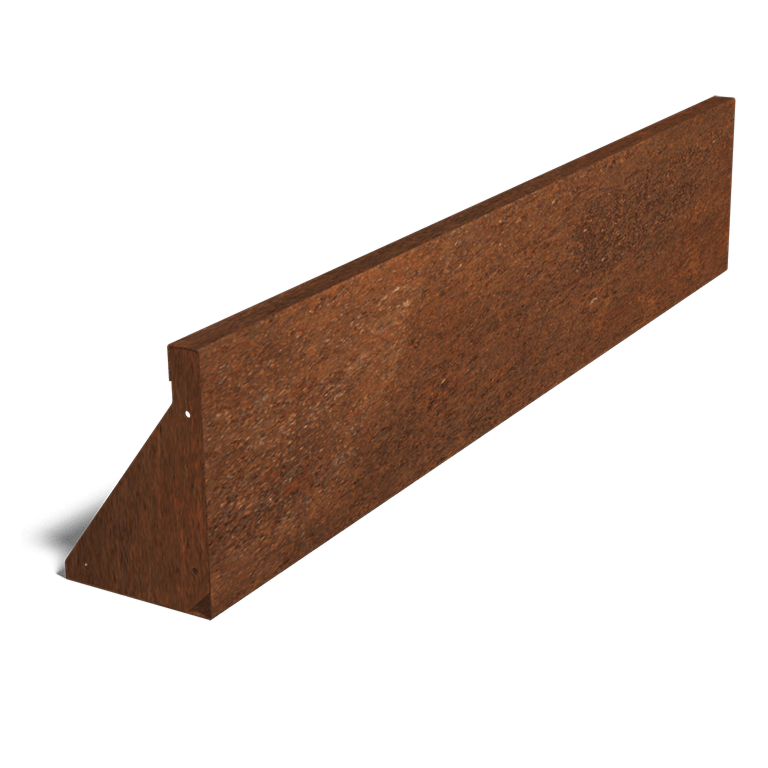 Cortenstål stödmur rak 150 cm (höjd 30 cm)