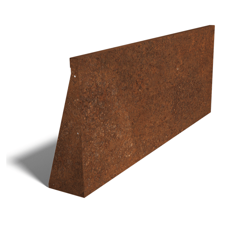 Cortenstål stödmur rak 150 cm (höjd 60 cm)