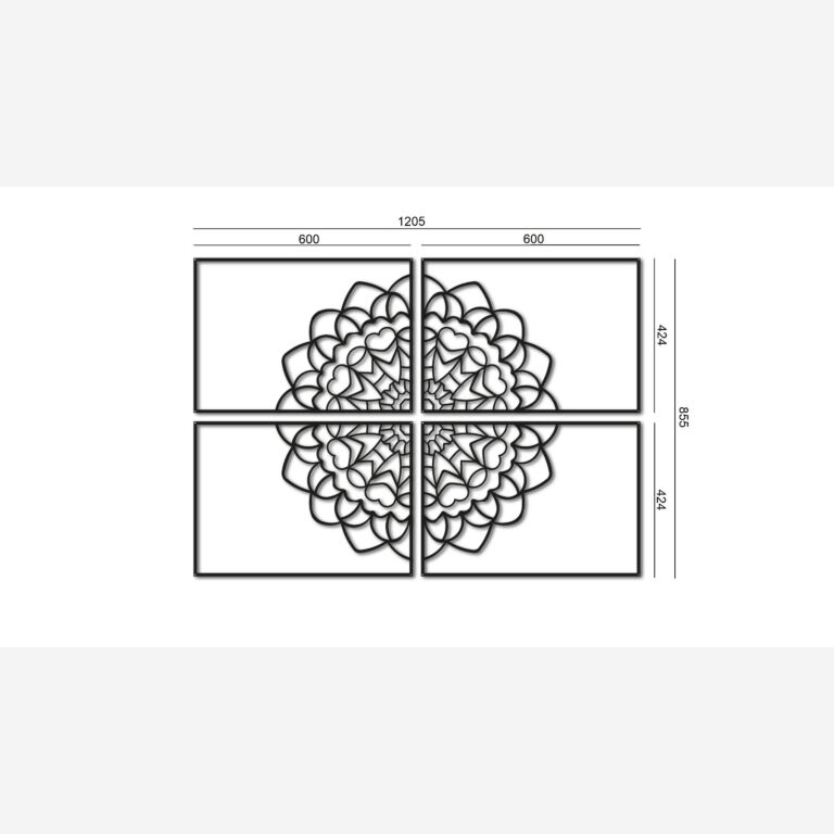 Metall väggdekoration Mandala *OP=OP