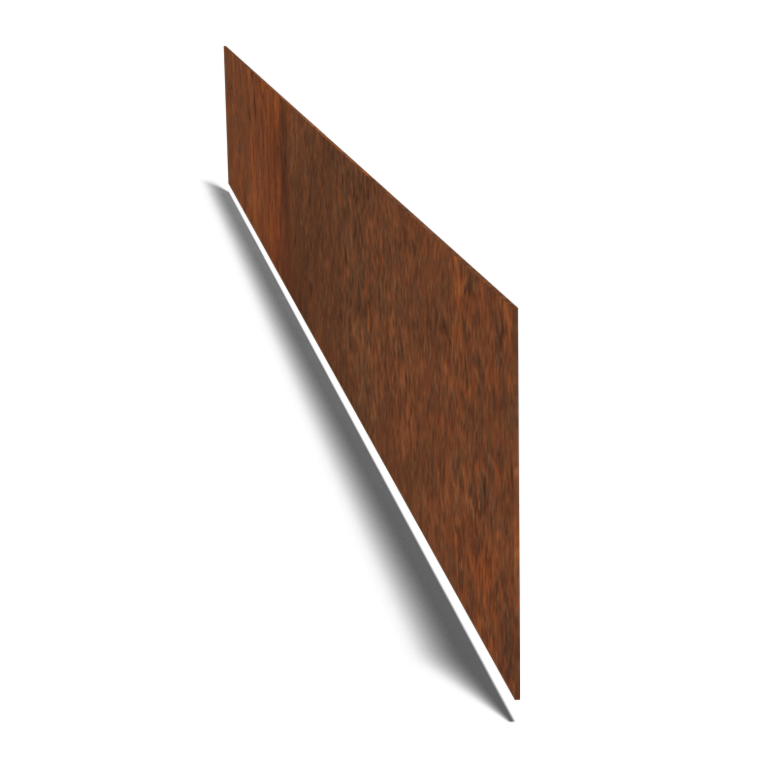 Trädgårdskant rak cortenstål 15 cm (längd 150 cm)