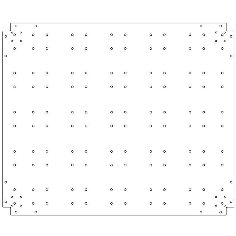 Bottenplatta galvaniserat stål 100 x 120 cm