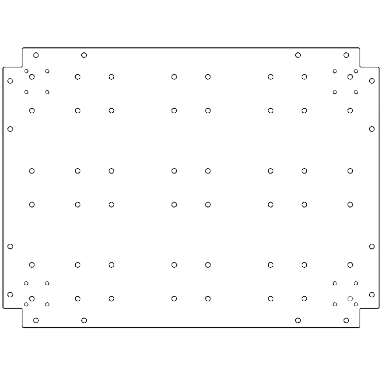 Bottenplatta galvaniserat stål 60 x 80 cm