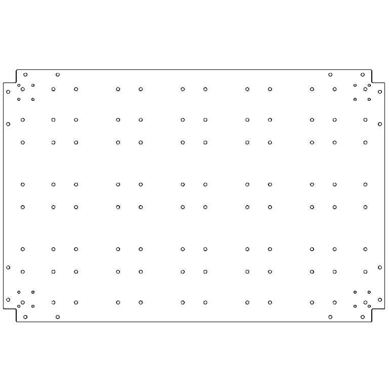 Bottenplatta galvaniserat stål 80 x 120 cm