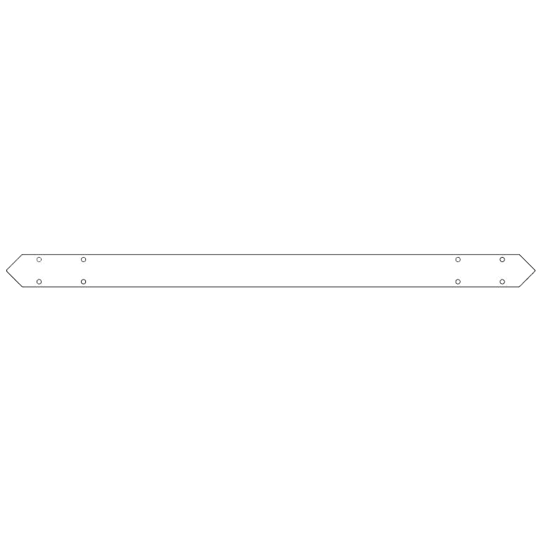 kontaktbleck för Bottenplatta galvaniserat stål 120 cm
