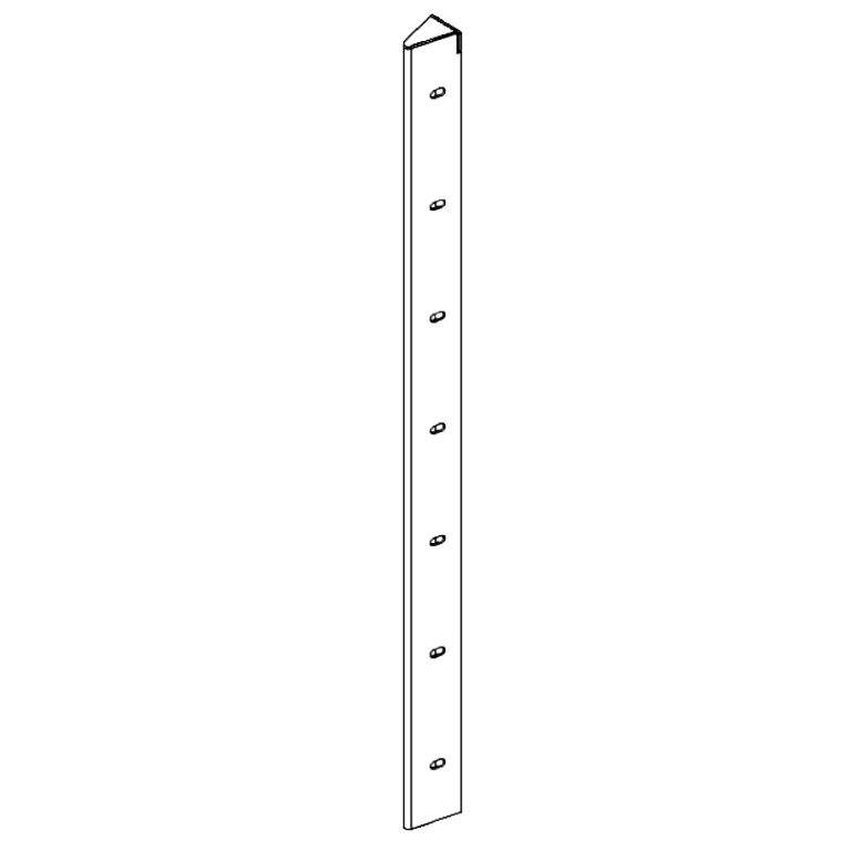 Hörnbeslag cortenstål 30° 70 cm