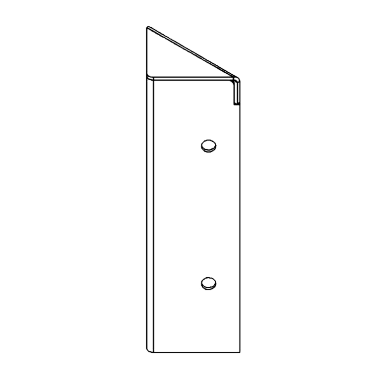 Hörnbeslag cortenstål 90° 20 cm