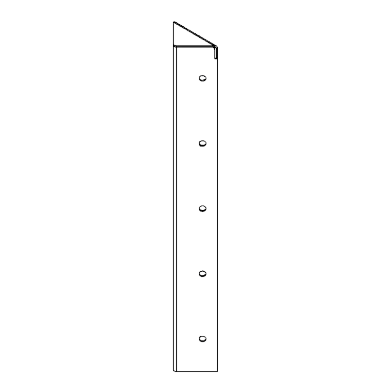 Hörnbeslag cortenstål 90° 50 cm