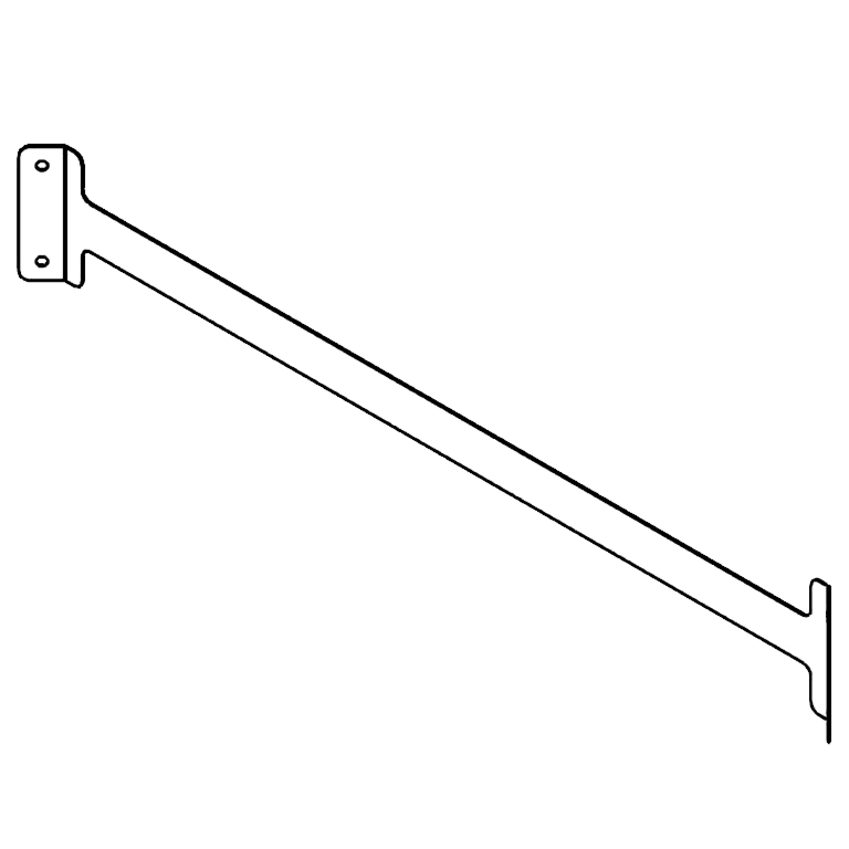 Vändskiva i galvaniserat stål 100 cm