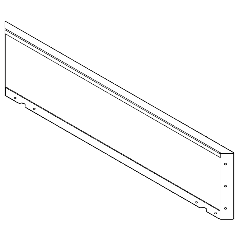 Skärmvägg i cortenstål 30 x 120 cm