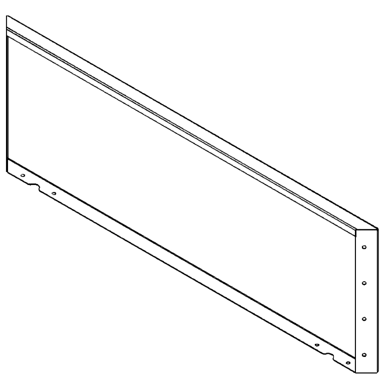 Skärmvägg i cortenstål 40 x 120 cm