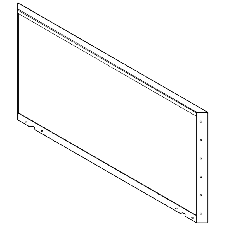 Skärmvägg i cortenstål 60 x 120 cm