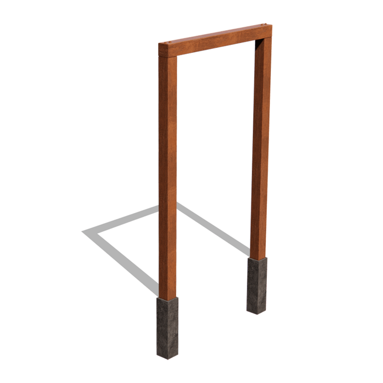Rak pergola i cortenstål 150 cm