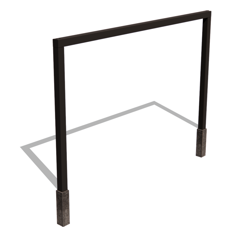 Rak pergola i pulverlackerat stål 400 cm