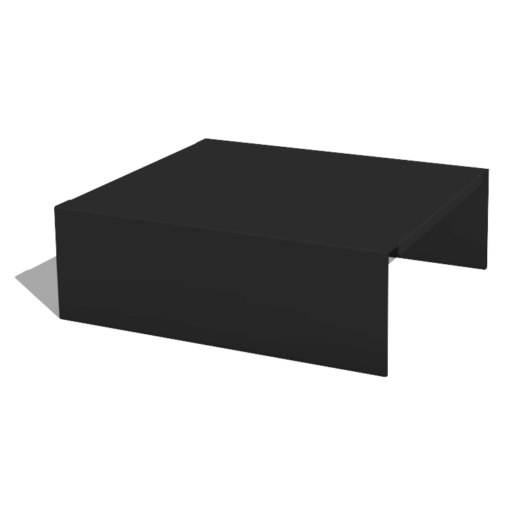 Plattformar för krukor i pulverlackerat stål 60 x 51 x 20 cm