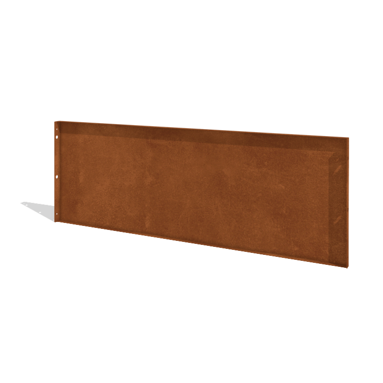 Staket i cortenstål H panel 180 x 63,3 cm