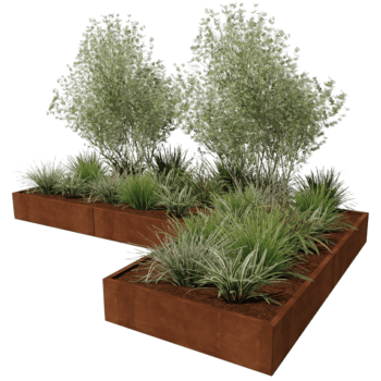 Kruka i cortenstål Kansas 120