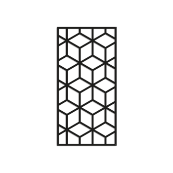 Geometriska figurer Väggdekoration i metall 2.0