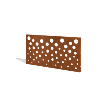 Staket i cortenstål H panel B 120 x 63,3 cm