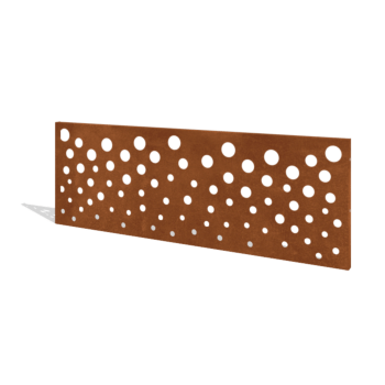 Staket i cortenstål H panel B 180 x 63,3 cm