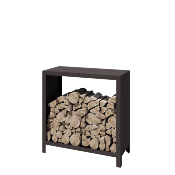 Vedställ i stål - Indiana - 100 x 40 x 100 cm - RAL7016 matt (antracitgrå)