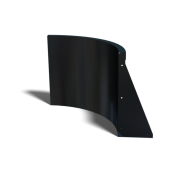 Stödmur i stål - Innerkurva - 50 x 50 x 50 cm - RAL9010 matt (vit)
