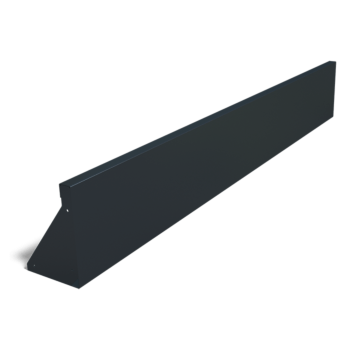 Pulverlackerad stål stödmur rak 200 cm (höjd 30 cm)