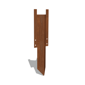 Jordankare medel cortenstål 22 - 25 cm