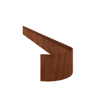 Trädgårdskant tillplanad cortenstål FLEX 23 cm (längd 240 cm)