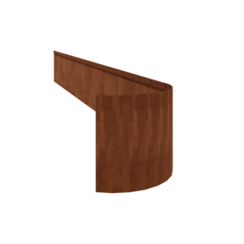 Trädgårdskant tillplanad cortenstål FLEX 35 cm (längd 150 cm)