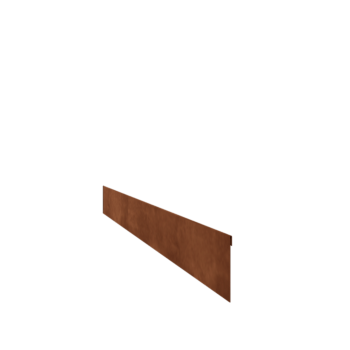 Trädgårdskant tillplanad cortenstål 13 cm (längd 240 cm)