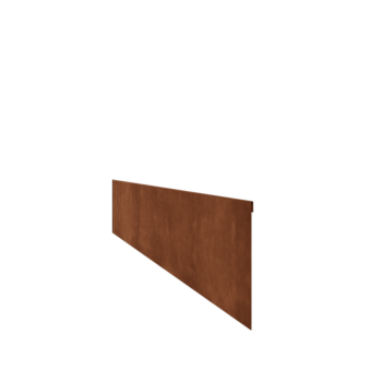 Trädgårdskant tillplanad cortenstål 23 cm (längd 240 cm)