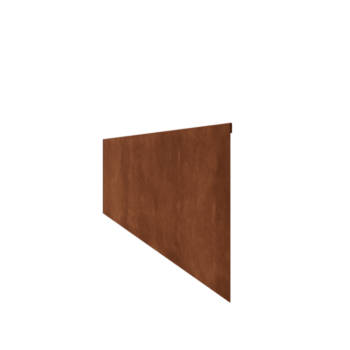 Trädgårdskant tillplanad cortenstål 35 cm (längd 150 cm)