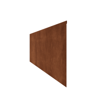Trädgårdskant tillplanad cortenstål 45 cm (längd 150 cm)