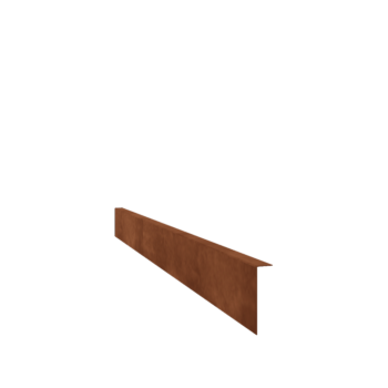 Trädgårdskant i vinkel cortenstål 12 cm (längd 150 cm)