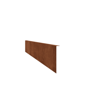 Trädgårdskant i vinkel cortenstål 22 cm (längd 240 cm)